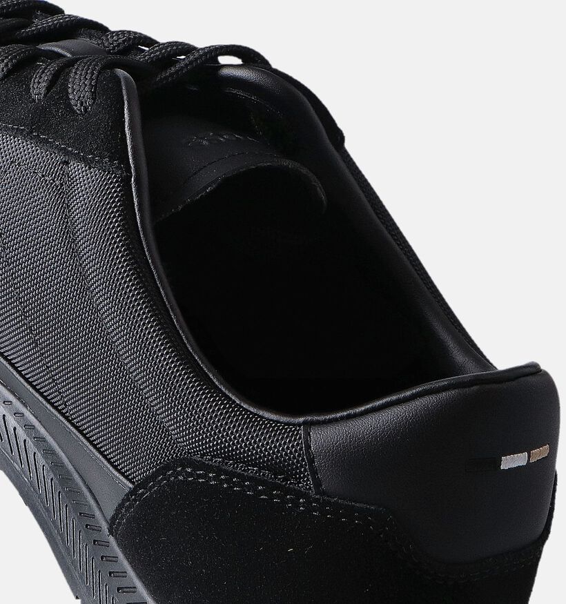BOSS Titanium Zwarte Veterschoenen voor heren (349956) - geschikt voor steunzolen