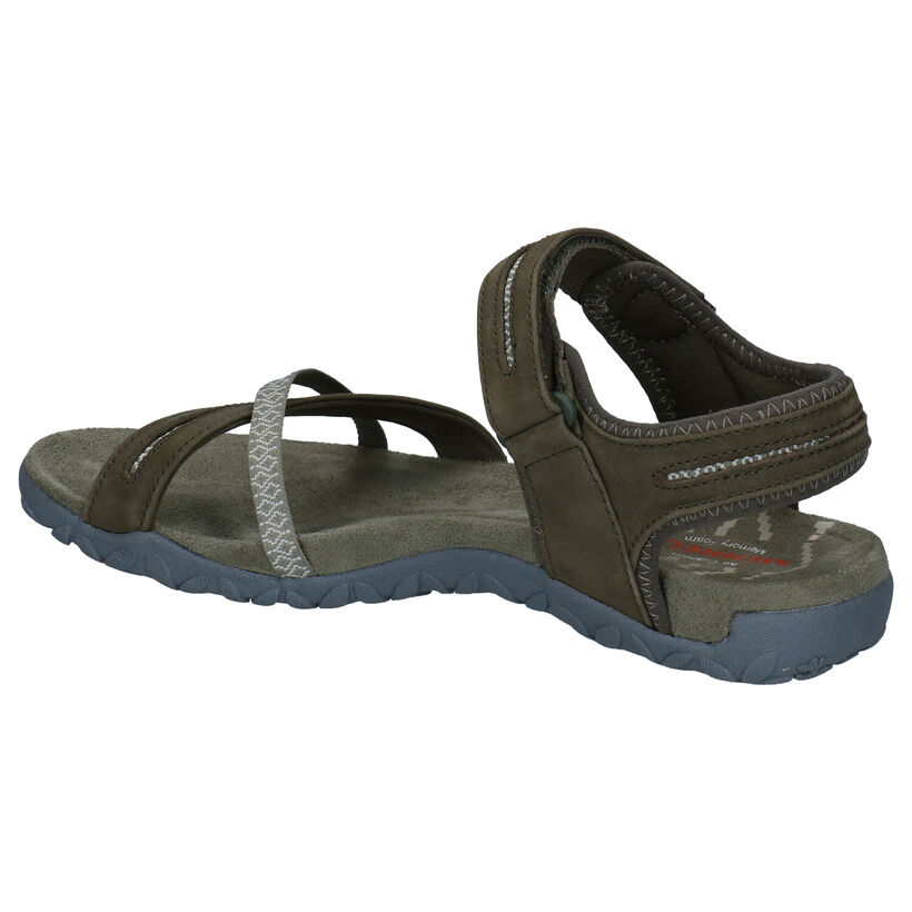 Merrell Terran Cross II Sandales en Vert kaki en cuir (290278)