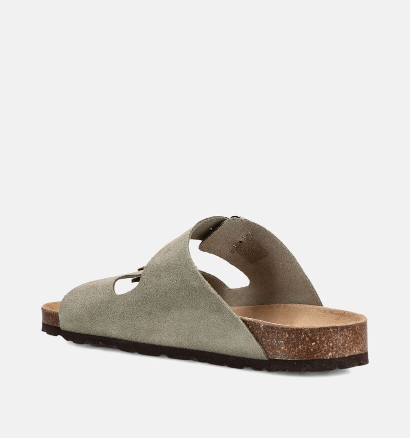 Laurent David Kakigroene Slippers voor dames (373784)