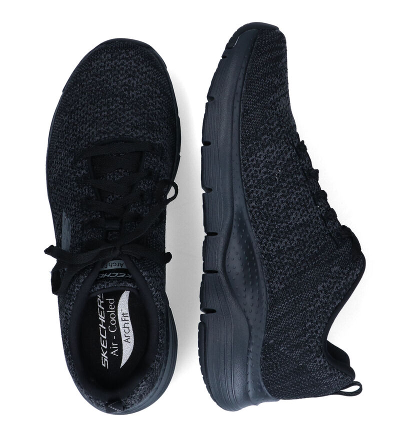 Skechers Arch Fit Paradyme Baskets en Noir pour hommes (323086)