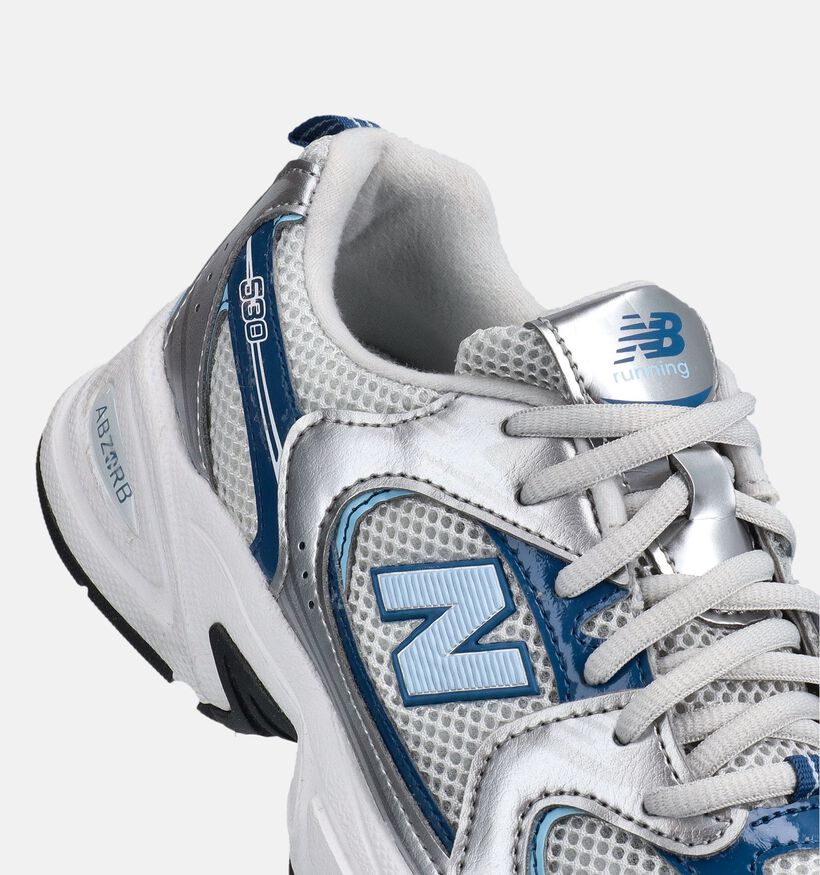New Balance 530 Zilveren/Blauwe Sneakers voor meisjes (366392) - geschikt voor steunzolen