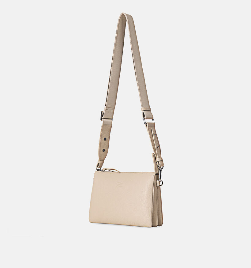 Crinkles Ecru Crossbody Tas voor dames (342312)