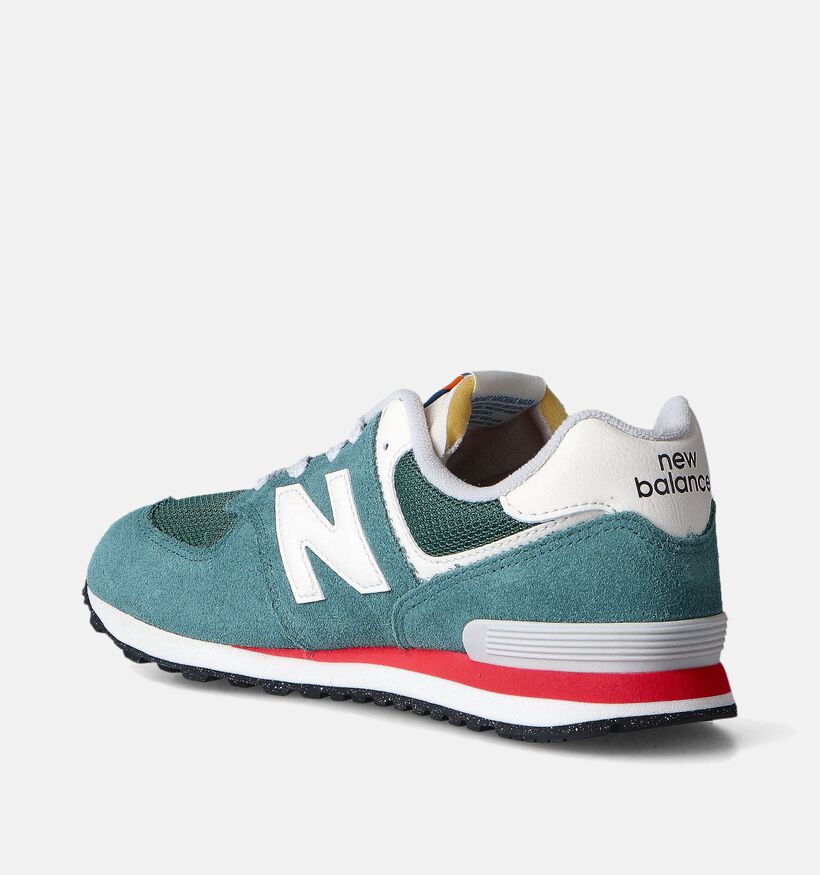 New Balance GC 574 Baskets en Vert pour garçons, filles (350574)