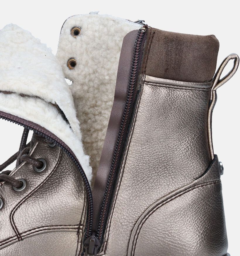 Mustang Gouden Veterboots voor dames (347381)