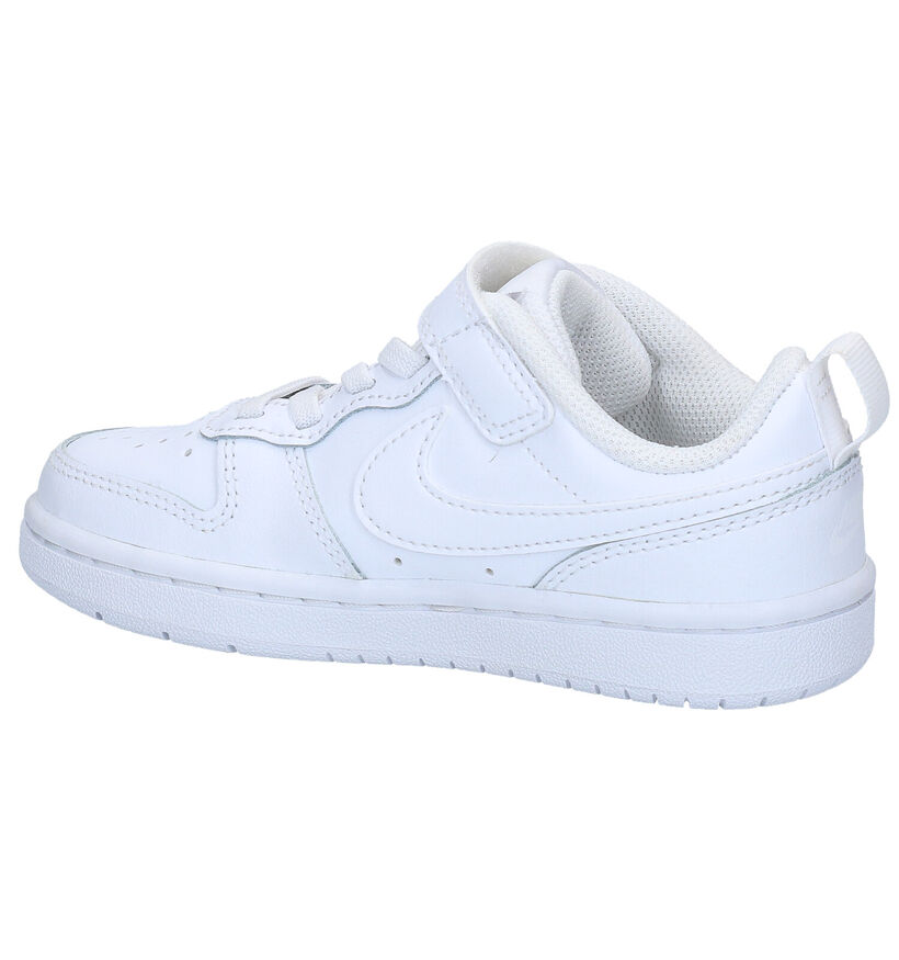 Nike Court Borough Low Witte Sneakers in kunstleer (293604)