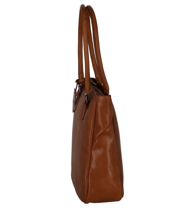 Cognac Shopper Burkely Lois Lane in leer (235375)