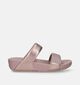 FitFlop Rose Gold Crystal Embellished Beige Slippers voor dames (336980)