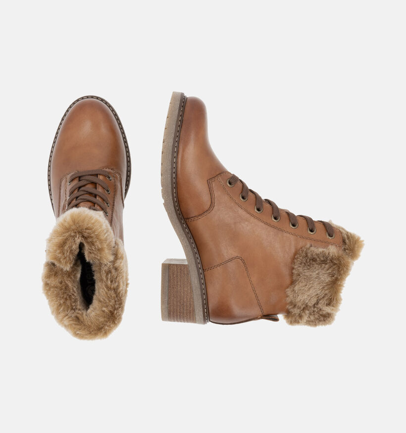 Remonte Boots à lacets en Cognac pour femmes (347227) - pour semelles orthopédiques