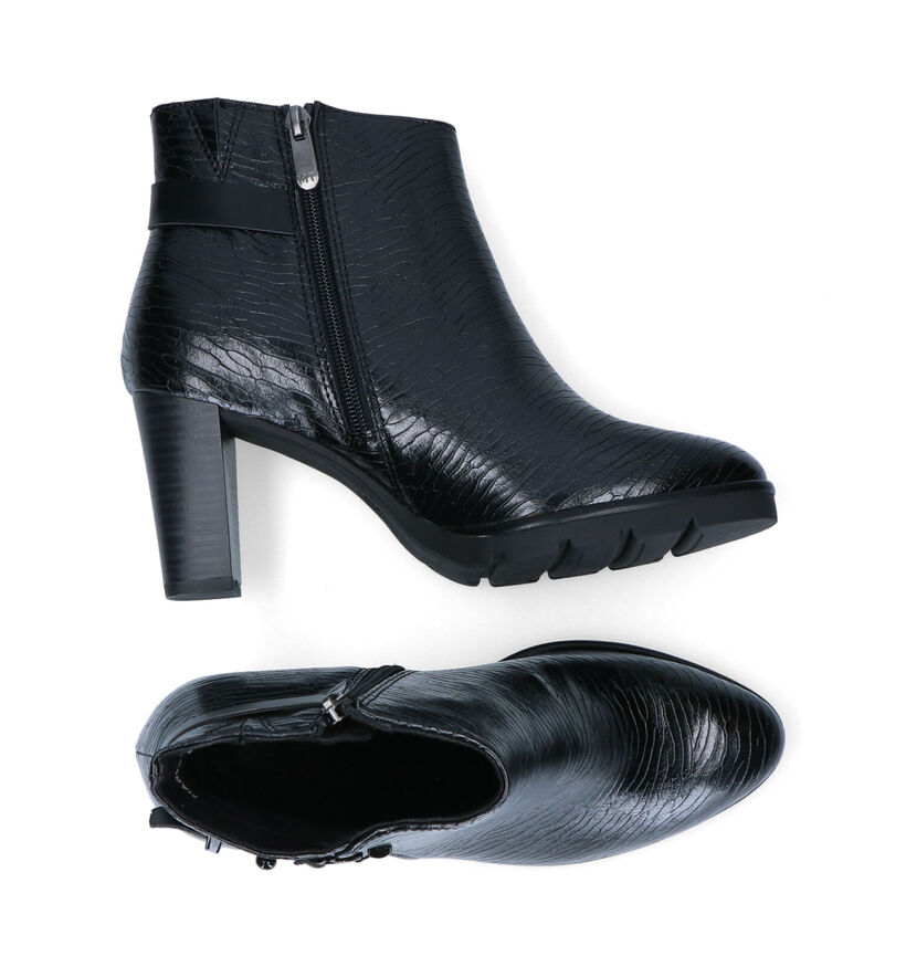 Marco Tozzi Bottines à talons en Noir en simili cuir (296972)