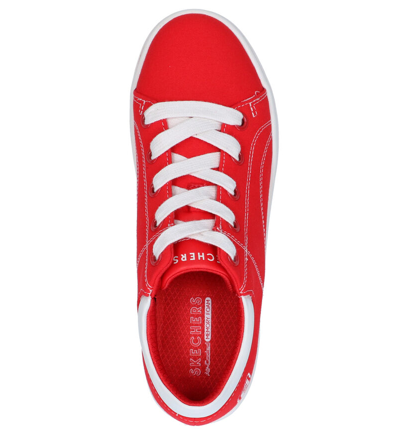 Skechers Street Cleats Rode Sneakers in stof (266903)