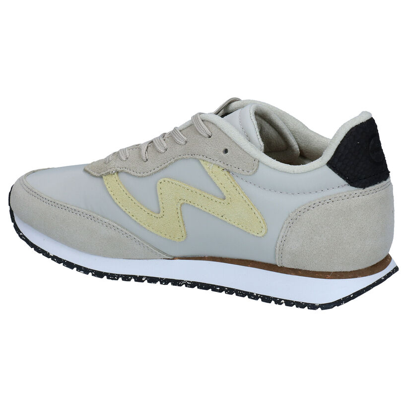 Woden Olivia Kaki Sneakers in stof (277425)