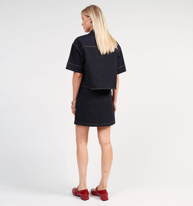 Vila Blouse en Bleu Jeans Vila Blouse en Bleu Jeans pour femmes (361361)