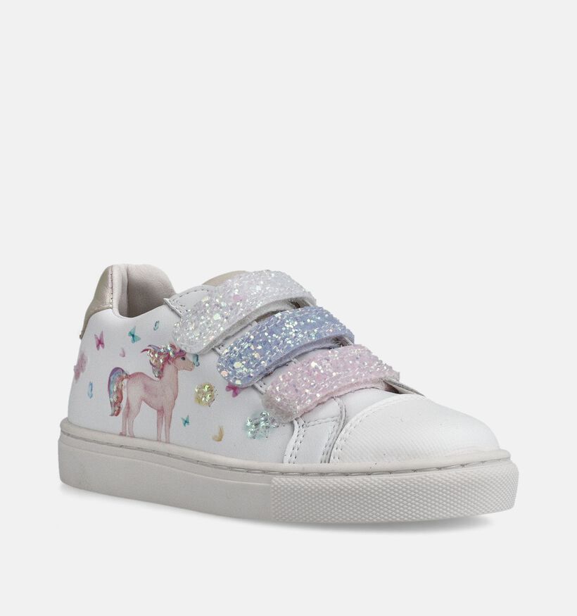 Little David Suki Witte Lage Sneakers voor meisjes (372138) - geschikt voor steunzolen