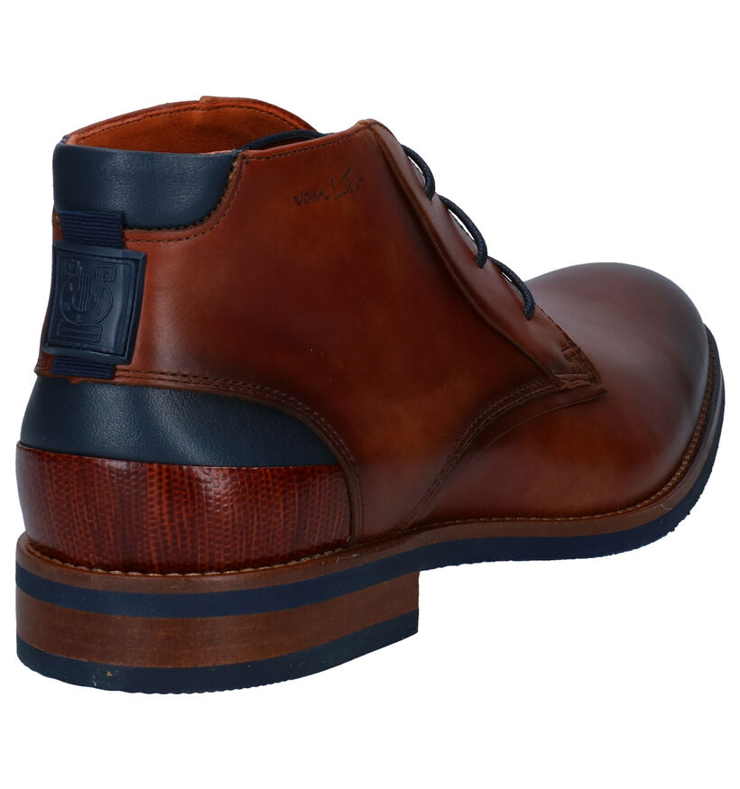 Van Lier Chaussures habillées en Cognac en cuir (291347)