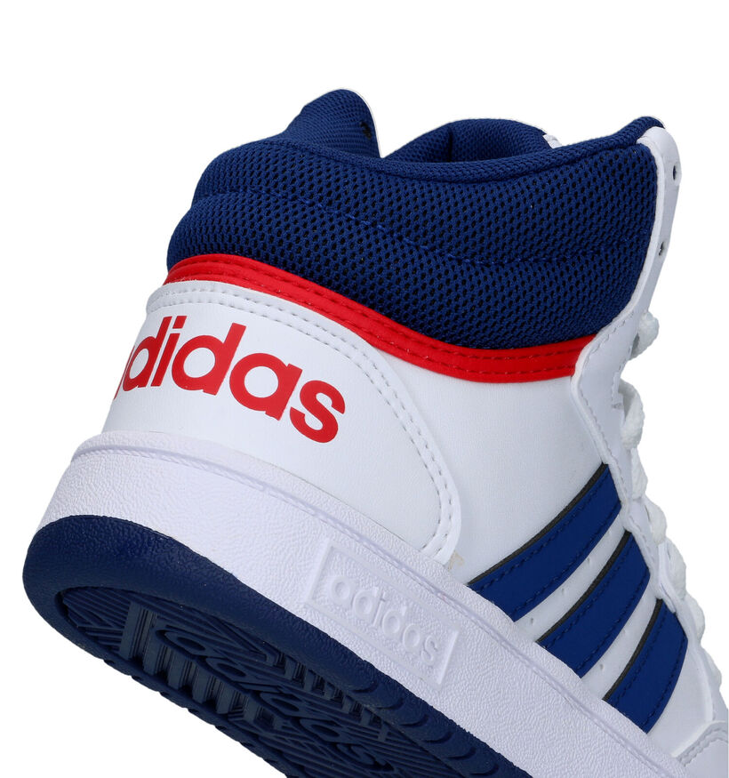 adidas Hoops Mid 3.0 Witte Hoge Sneakers in kunstleer (311334)