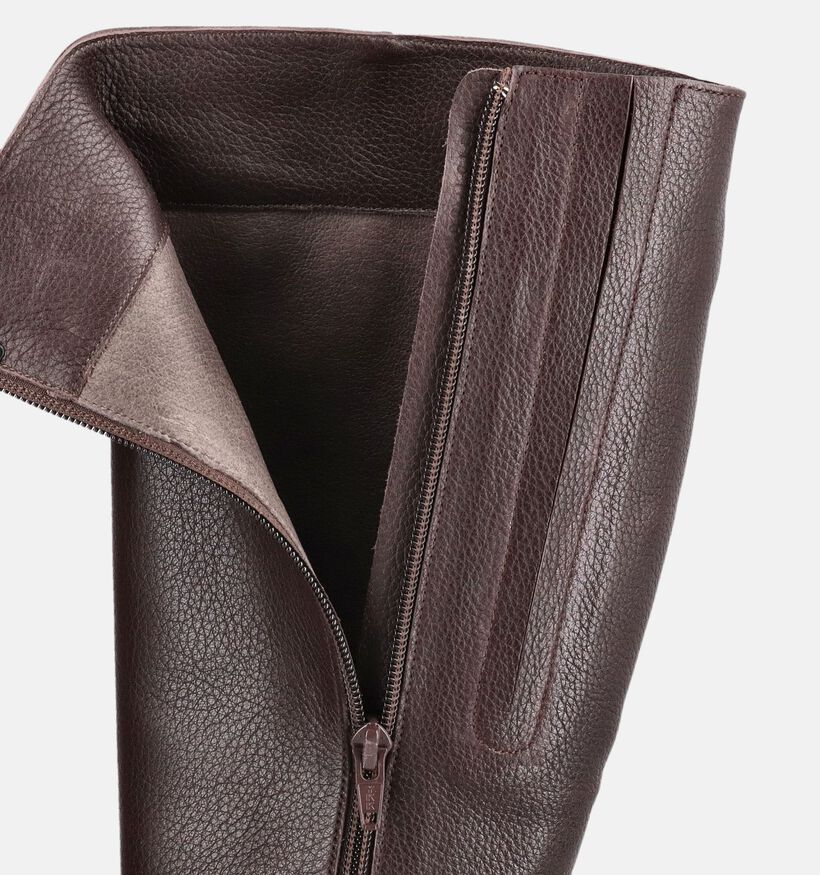 Softwaves Bottes hautes en Brun fonc&eacute; pour femmes (380373) - pour semelles orthop&eacute;diques