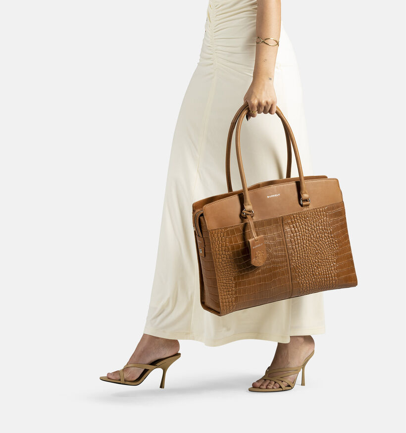 Burkely Colbie Sac ordinateur en Cognac pour femmes (380450)