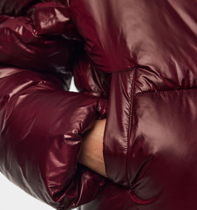 Pieces Amilia Bordeaux Puffer Jas voor dames (378376)
