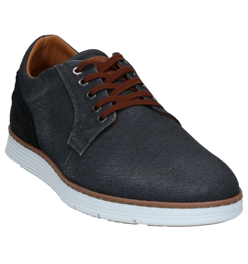 Bullboxer Chaussures à lacets en Gris foncé pour hommes (316061) - pour semelles orthopédiques