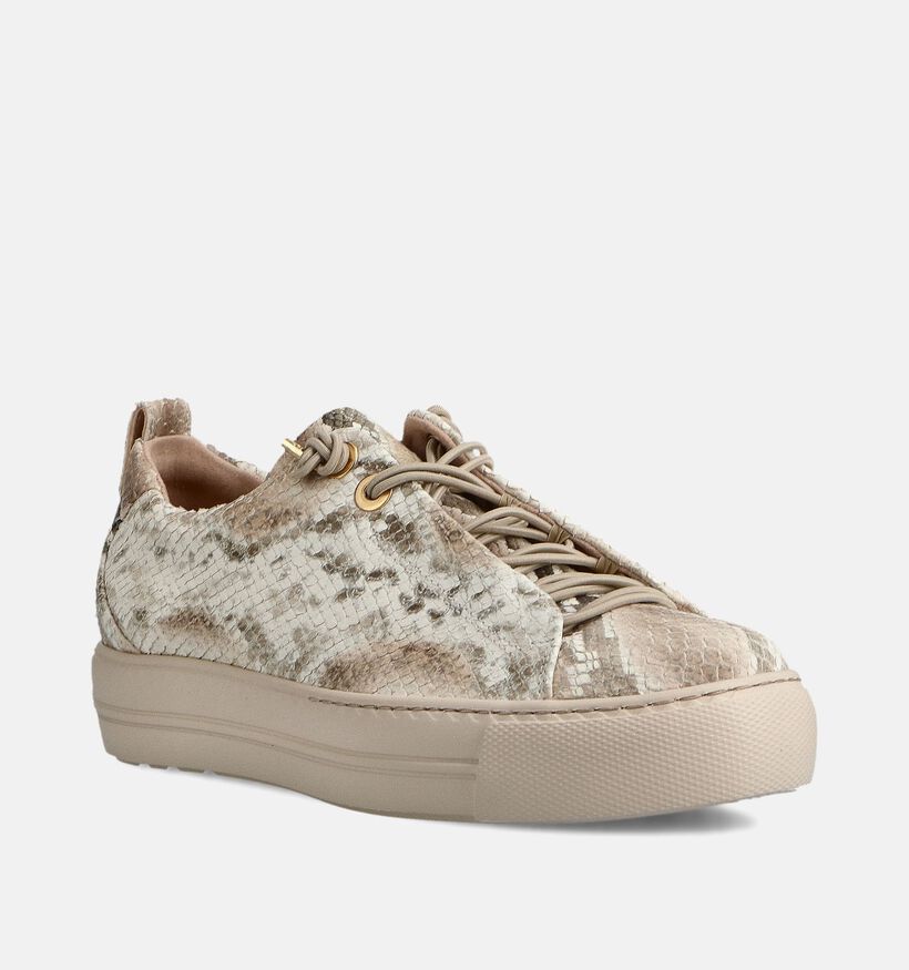 Paul Green Lichtbeige Geklede Sneakers voor dames (374106)