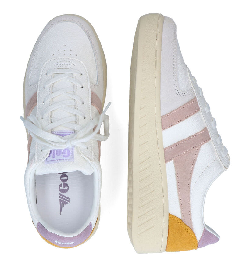 Gola Grandslam Trident Witte Sneakers voor dames (336374) - geschikt voor steunzolen