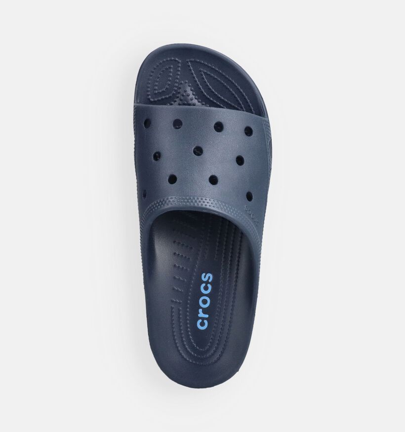 Crocs Slide Claquettes en Bleu fonc&eacute; pour hommes (370908)