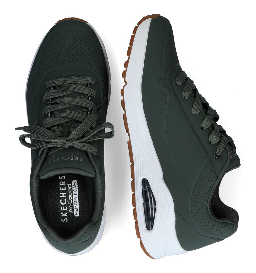 Skechers Uno Stand On Air Zwarte Sneakers voor heren (350318) - geschikt voor steunzolen
