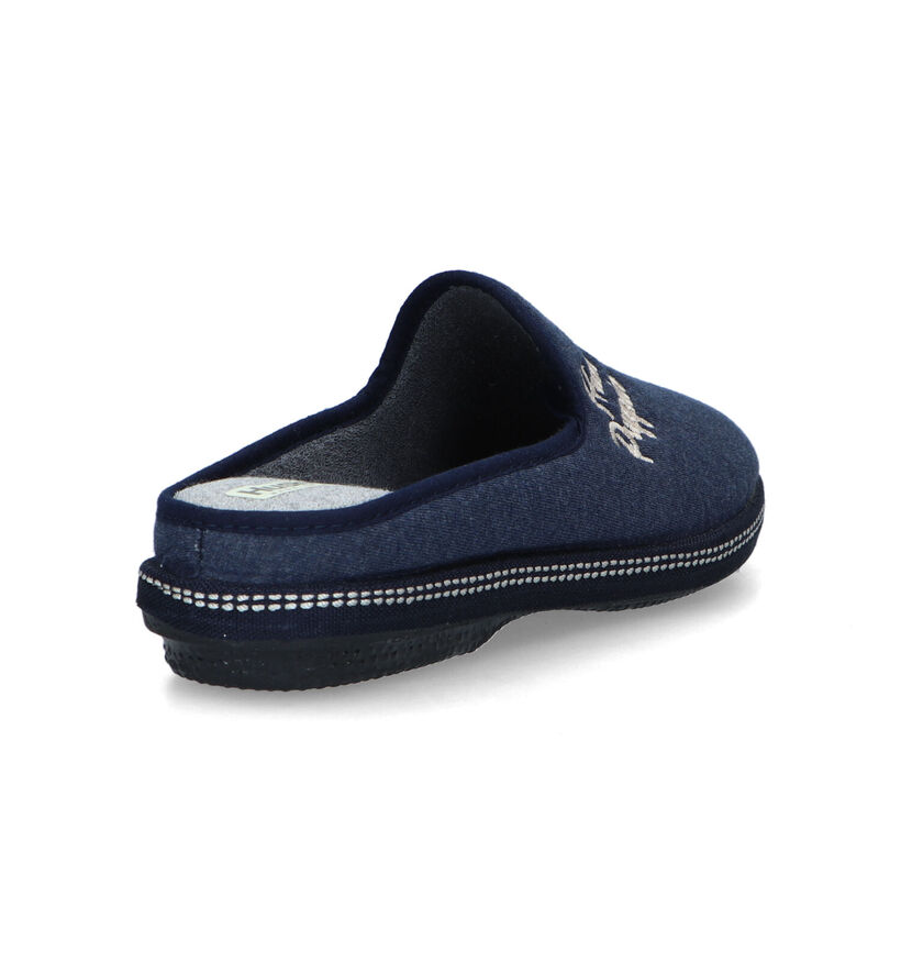 Hush Puppies Curva Pantoufles en Bleu pour femmes (357593)