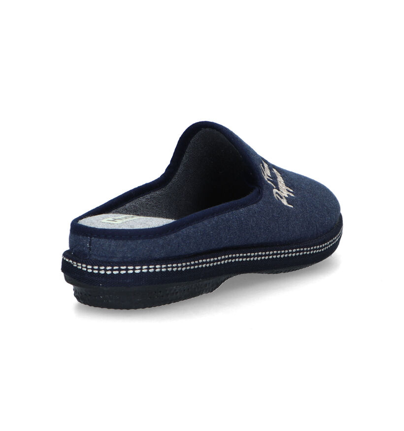 Hush Puppies Curva Pantoufles en Bleu pour femmes (340754)