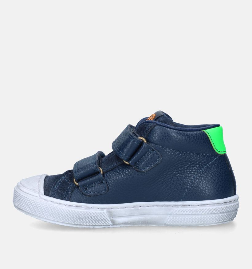 STONES and BONES Rosti Chaussures à velcro en Bleu pour garçons (329434) - pour semelles orthopédiques