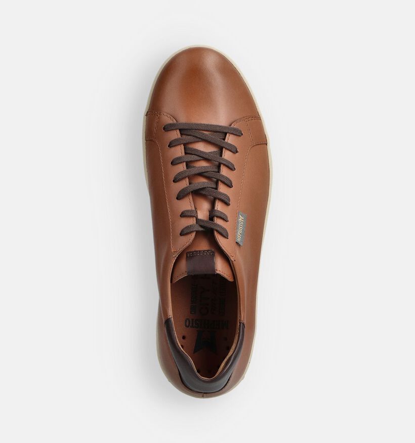Mephisto Randy Cognac Veterschoenen voor heren (370188) - geschikt voor steunzolen
