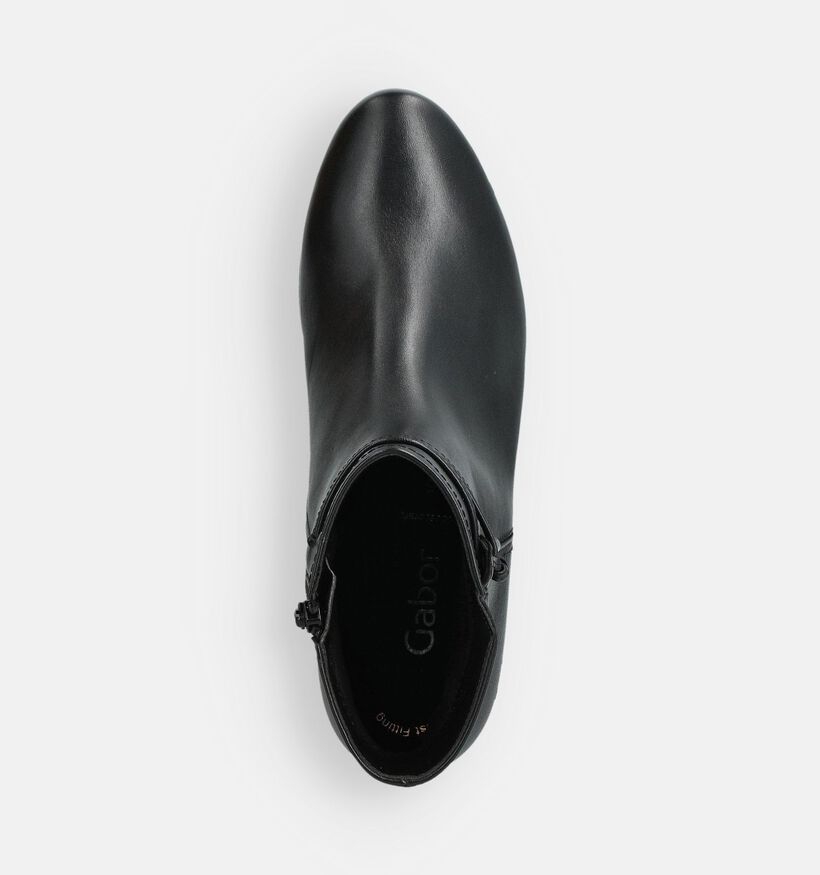 Gabor Best Fitting Bottines à talons en Noir pour femmes (360297) - pour semelles orthopédiques