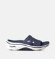 Skechers Go Walk Arch Fit Blauwe Slippers voor dames (354733)