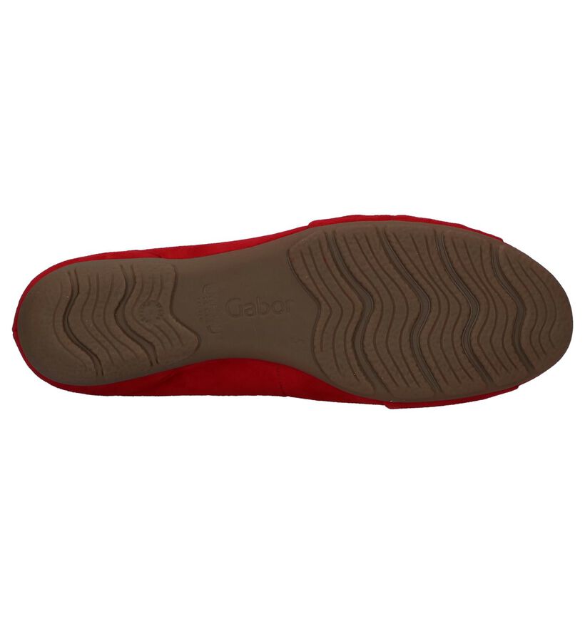 Hovercraft Ballerines en Rouge en daim (237762)