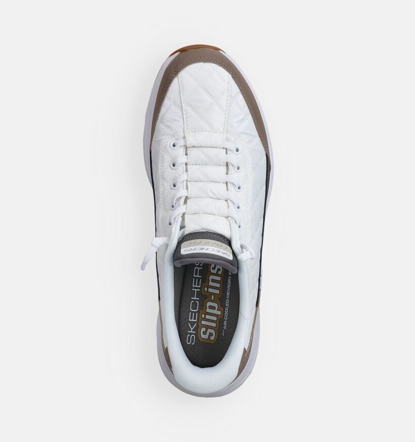 Skechers Contour Foam Cozy Fit Witte Slip-in Sneakers voor heren (371079) - geschikt voor steunzolen