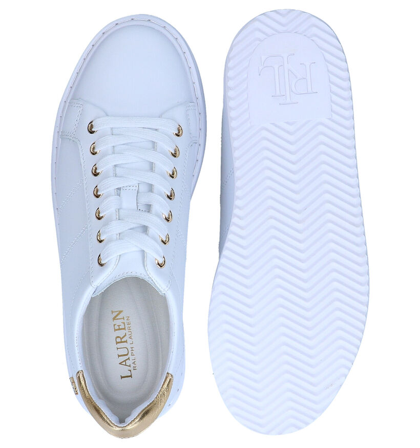 Lauren Ralph Lauren Angeline Baskets en Blanc en cuir (278179)