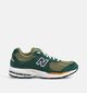 New Balance 2002 Baskets en Vert pour hommes (375121) - pour semelles orthop&eacute;diques