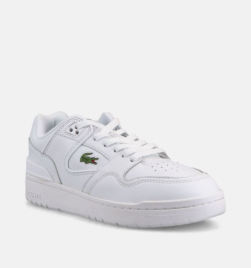 Lacoste Court Cage Baskets en Blanc pour hommes (369357)