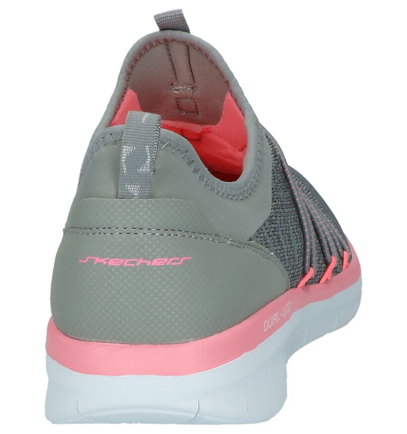 Grijze Slip-on Sneakers Skechers Synergy in stof (251918)