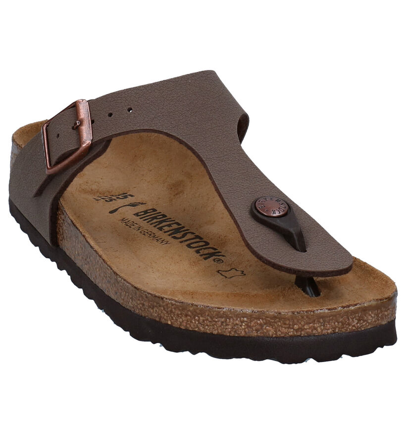 Birkenstock Gizeh Zwarte Teenslippers voor jongens (338075)