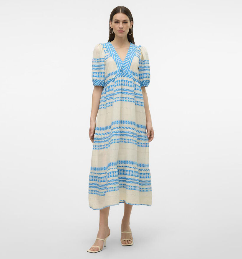 Vero Moda Rosanna Robe maxi en Bleu pour femmes (337298)