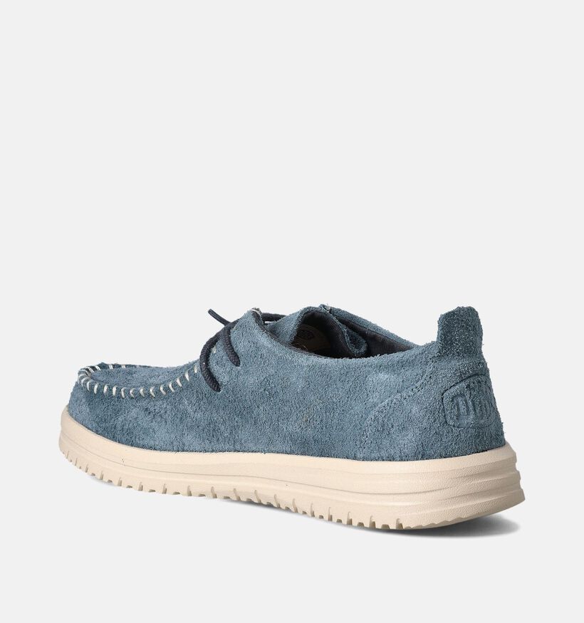 HEYDUDE Wally NXT mocassins en Bleu pour hommes (356444) - pour semelles orthopédiques