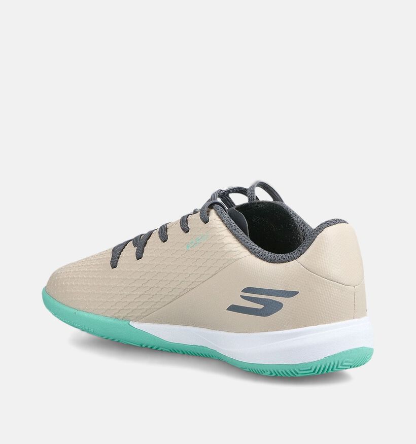 Skechers SKX 2 Chaussures de foot Indoor en Beige pour filles, gar&ccedil;ons (374180)