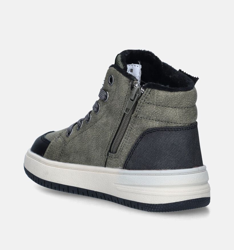Milo & Mila Kaki Hoge schoenen Milo & Mila Kaki Hoge schoenen voor jongens (347114) - geschikt voor steunzolen