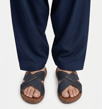 Rieker Slippers Bruin/Blauw