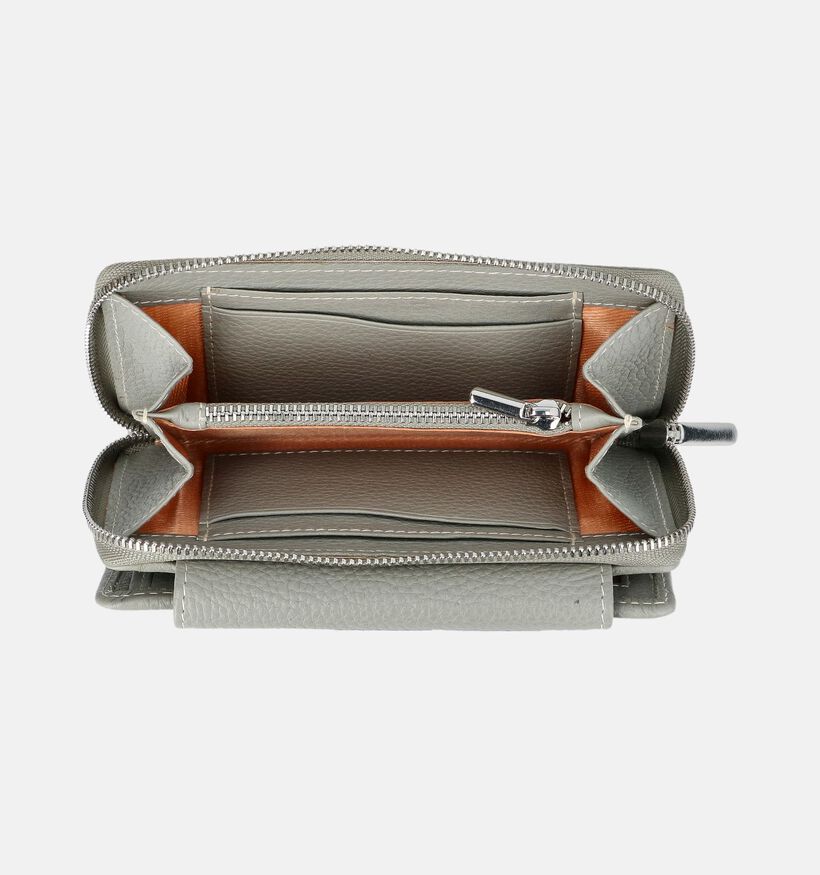 Crinkles Porte-monnaie zipp&eacute; en Bleu pour femmes (373877)