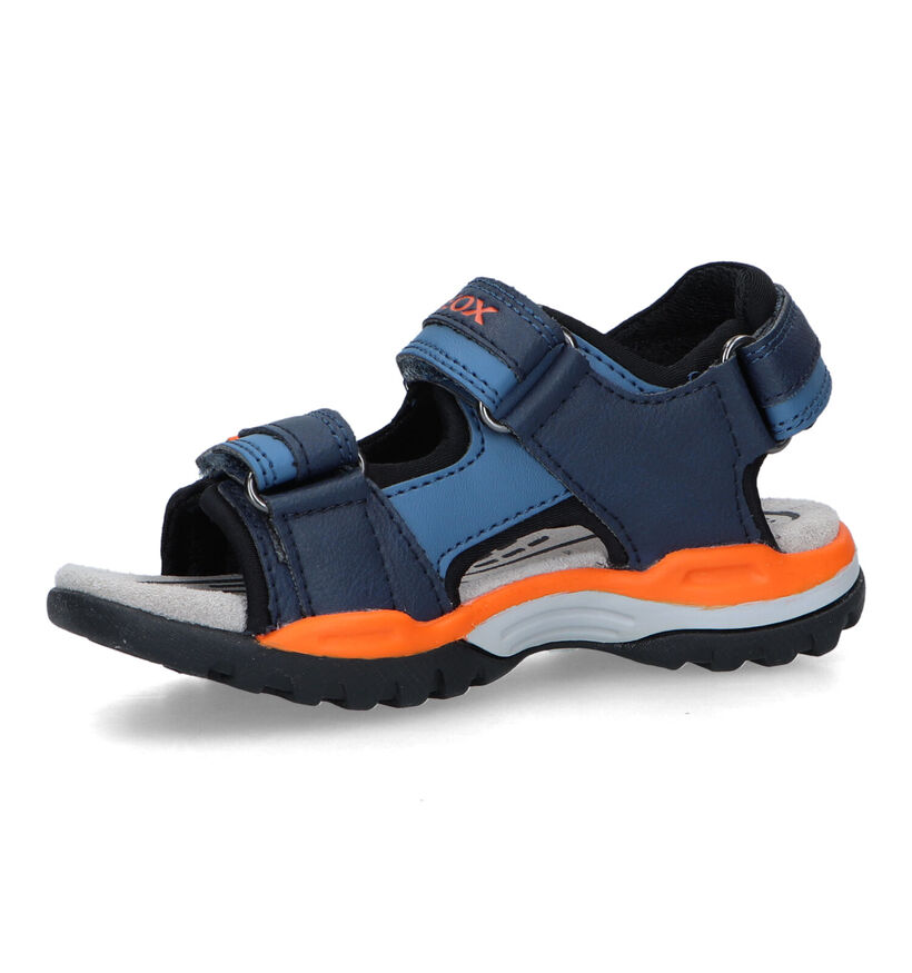 Geox Borealis Blauwe Sandalen in kunstleer (320624)