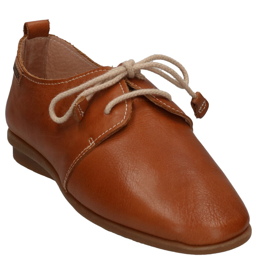 Pikolinos Calabria Cognac Veterschoenen in leer (272654)