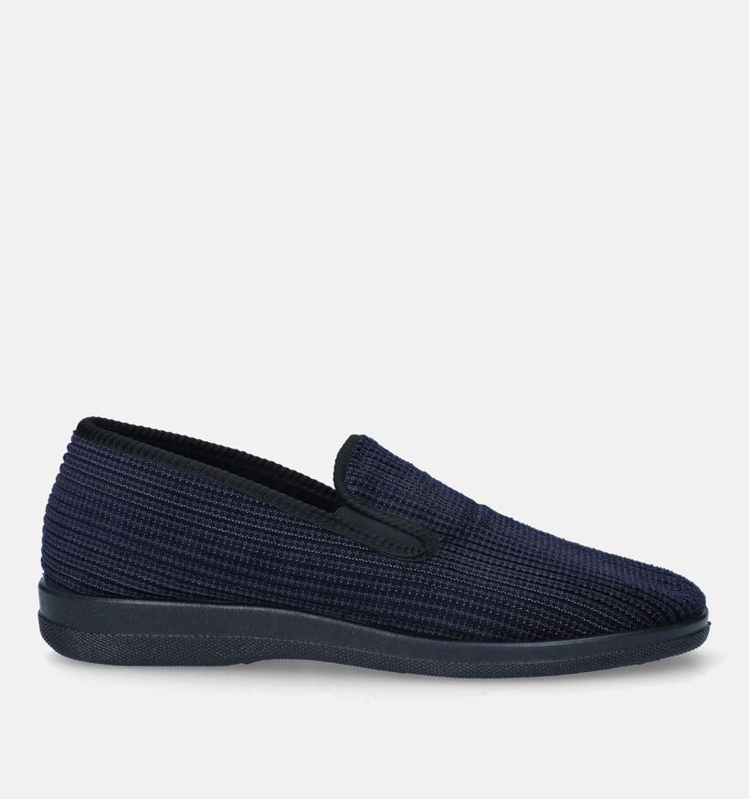 Slippers Comfort Pantoufles fermées en Bleu foncé pour hommes (332767)