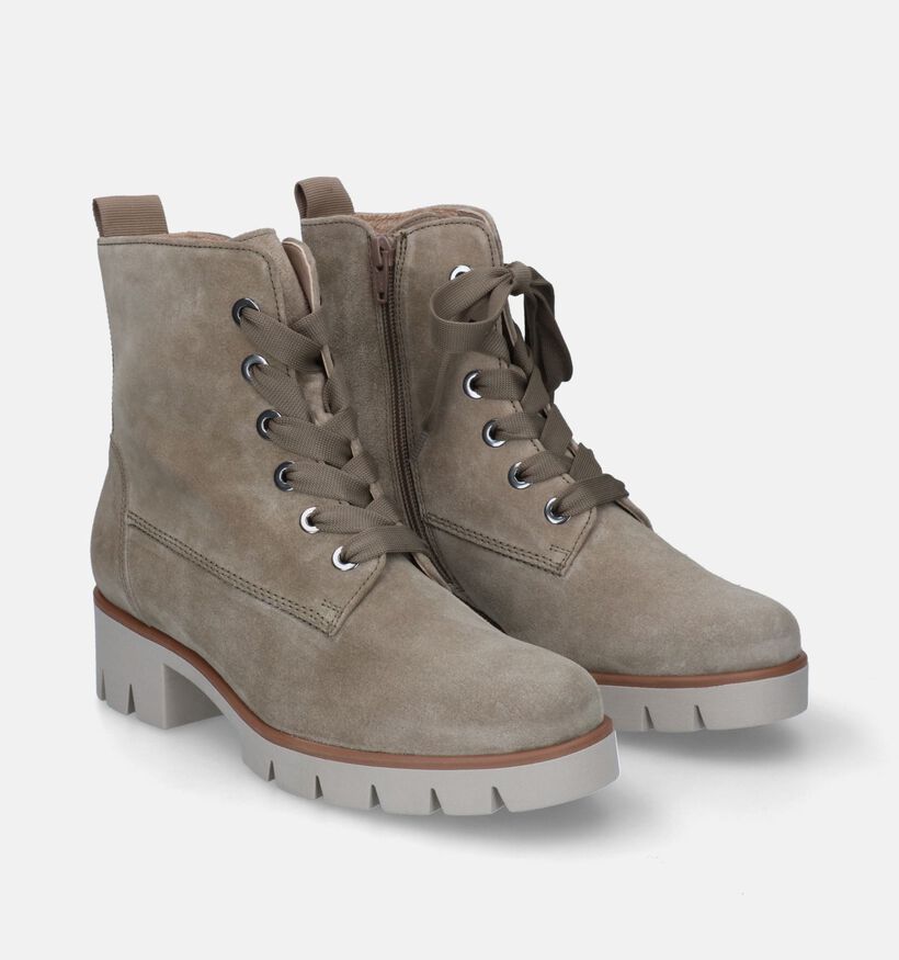 Gabor Best Fitting Bottines en Kaki pour femmes (315230) - pour semelles orthopédiques